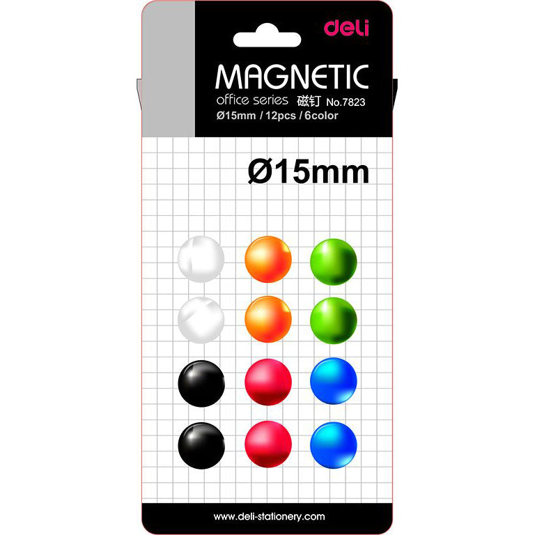MAGNETI WHITEBOARD 15MM 12 BUC/SET DELI MAGNETI WHITEBOARD 15MM 12 BUC/SET DELI